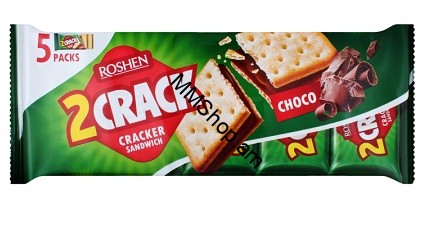 Թխվածքաբլիթ  «Crack» շոկոլադե միջուկով  Roshen 250գ
