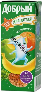 Հյութ Դոբրի ձողիկով մուլտիֆրուտ  0.2լ