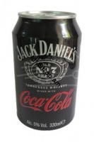 Գազավորված ալկոհոլային ըմպելիք  Jack Daniel,s<< Կոկա Կոլա>> 0.33լ թ/տ