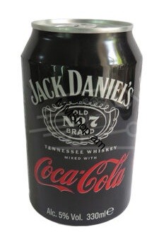 Գազավորված ալկոհոլային ըմպելիք  Jack Daniel,s<< Կոկա Կոլա>> 0.33լ թ/տ