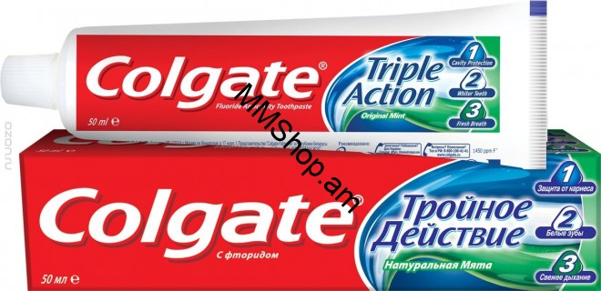 Ատամի մածուկ Colgate եռակի ազդեցություն  50մլ 