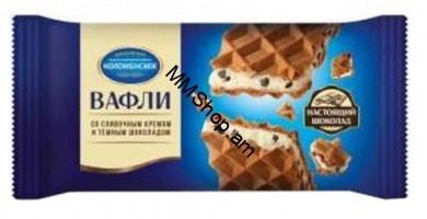 Վաֆլի սերուցքային կրեմով և մուգ շոկոլադով «Коломенское»104գ