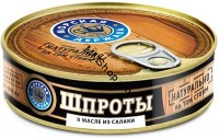Պահածոյացված ձուկ շպրոտ յուղի մեջ «Морская держава» 