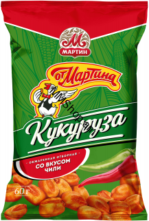 Բոված եգիպտացորենի հատիկներ չիլիի համով «ОТ Мартин» 60գ