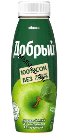 Հյութ  խնձորի «Դոբրի» պլ. 0.3մլ