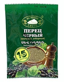  Սև պղպեղ աղացած  <<Золотое Тесто>>15գ