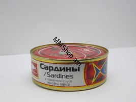 Պահածոյացված ձուկ Սարդինա տոմատով  240գ «Գամմա-Ա» #