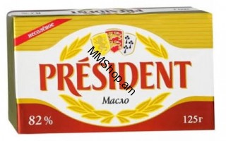 Սերուցքային կարագ<<PRESIDENT>> 125գ 82%