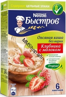 Վարսակի շիլա ելակով 6հ 240գ «Nestie» #