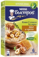 Վարսակի շիլա մեղրով ընկույզով 6հ 240գ «Nestie» #