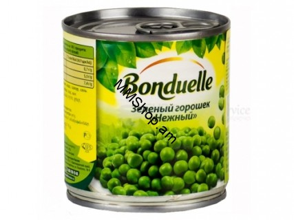 Պահածոացված կանաչ ոլոռ ԲՈՆԴՈՒԵԼ թ/տ 425գ 