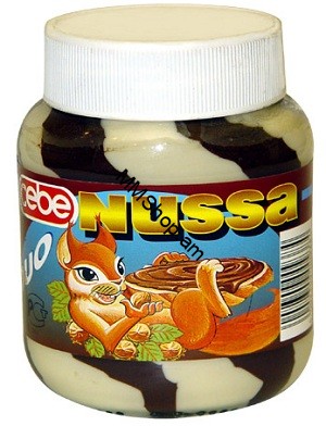 Շոկոլադ կաթնային կրեմ <<Nussa>> DUO 750գ 