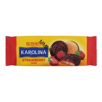 Թխվածքաբլիթ  Կարոլինա ելակի համով  Roshen 135գ