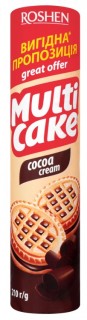 Թխվածքաբլիթ  Multi cake կակաոյի միջուկով <<ROSHEN>> 210գ