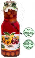 Բալի, ծիրանի կոմպոտ  1լ «Սյունիք»