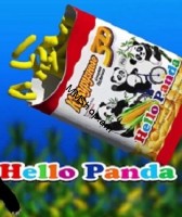 Եգիպտացորենի քաղցր ձողիկներ Hello Panda 3D 60գ
