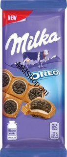 Կաթնային շոկոլադ օրեո թխվածքաբլիթով «Milka»  92գ