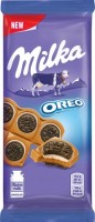 Կաթնային շոկոլադ օրեո թխվածքաբլիթով «Milka»  92գ