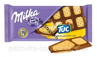 Շոկոլադե սալիկ  «Milka» աղի կրեկերով 87գ