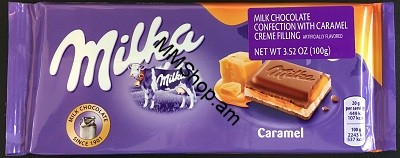 Շոկոլադե սալիկ  «Milka caramel » 100գ #
