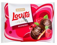 Թխվածքաբլիթ ազնվամորու համով դոնդողով «LOVITA» 420գ
