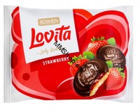 Թխվածքաբլիթ ելակի համով դոնդողով «LOVITA» 420գ